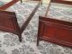 56621 Pair Mahogany Twin Size Sleigh Beds Bed S W/ Orignal Wood Side Rails 1900-1950 photo 6