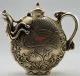 Chinese Old Collectible Decorated Handwork Tibet Silver Carved Phoenix Tea Pot Teapots photo 1