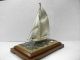 The Sailboat Of Silver960 Of Japan.  180g/ 6.  34oz.  Takehiko ' S Work. Other Antique Sterling Silver photo 1