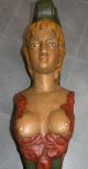 19th Century Wood Carved Polychrome Ship Figurehead Carved Figures photo 7