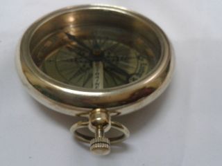 Stanley London Brass Compass Antique Nautical Vintage Pocket Compass Gift photo