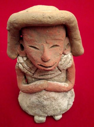 Teotihuacan Terracotta Clay Figure - Pottery Antique Pre Columbian Artifact Olmec photo