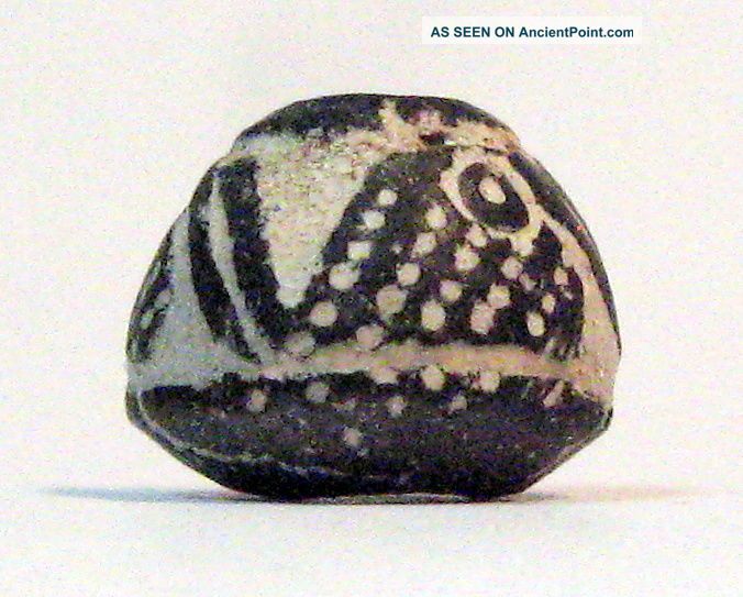 Pre - Columbian Standing Black Stylized Bird Bead.  Guaranteed Authentic. The Americas photo