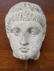 Antique Roman Carved Marble Bust Of Young Man With Laurel Leaves Lacquered Stand Roman photo 4