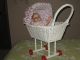 Vintage Wicker Babydoll Stroller/carriage Baby Carriages & Buggies photo 2