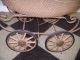 Vintage Wicker Pram Baby Buggy Carraige Stroller Dolls Toy Baby Carriages & Buggies photo 3