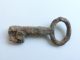 Medieval Openwork Iron Casket Key Great Ancient Patina Roman photo 5