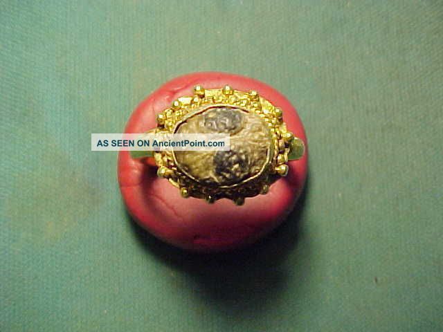 Roman Gold Ring,  Circa 200 - 400 Ad Roman photo