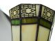 Vintage Pair Matching Spectrum Stained / Slag Glass Lamp Shades Small 5.  5 