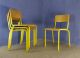 1 Of 20 Vintage 1970 1980 School Bar Bistro Cafe Stacking Chairs Beech Plywood 1900-1950 photo 1