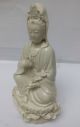 China Colour Dehua Porcelain Seat Lotus Kwan - Yin Bodhisattva Goddess Statue Kwan-yin photo 6