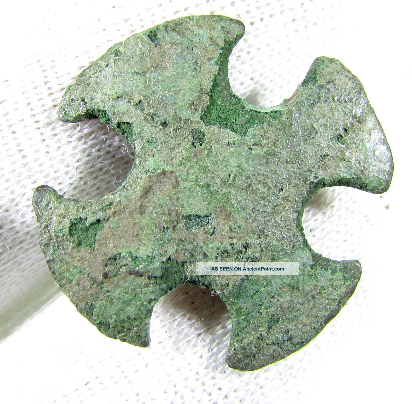 Rare Medieval/knight ' S Period Bronze Belt Fitting Shaped As A Maltese Cross - 908 Roman photo