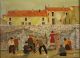 Vintage Orig Max Savy French Social Realist Oil Painting Repairing Fishing Nets Other Maritime Antiques photo 2