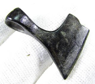 Stunning Ancient Celtic Bronze Battle Axe - Shaped Pendant/amulet - Wearable - 904 photo
