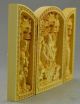 Decorated 100 Boxwood Highly Difficulty Carved God Of Wealth Statue Folding Box Boxes photo 1