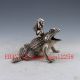 China Hand - Carved Silver Copper Frog And Child Statue Other Antique Chinese Statues photo 3