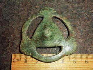 Ancient Medieval Bronze Belt Decoration (217). photo