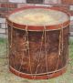 Large Antique Abner Stevens Military Drum,  Brass Tacks,  War Of 1812 Period,  Nr Percussion photo 9