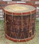 Large Antique Abner Stevens Military Drum,  Brass Tacks,  War Of 1812 Period,  Nr Percussion photo 7
