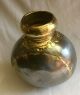 7 Inch Hand Made Brass And Metal Very Rustic Frankenstein Vase Metalware photo 4