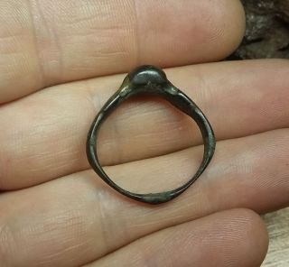 Wonderful Ancient Roman Bronze Ring 1180 photo