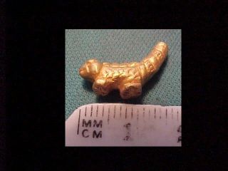 Sassanian Gold Amulet (lizard) Circa 400 - 700 Ad. photo
