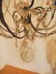 Fab Vintage Macaroni Beaded Chandelier Swags,  Dripping Crystals,  Pink Prisms Chandeliers, Fixtures, Sconces photo 4