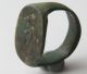 Greek Period Bronze Finger Ring With Bezel Depicting Zeus 300 - 0 B.  C. Other Antiquities photo 3