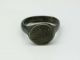 W038.  Roman Bronze Ring Engraved Ring Roman photo 2