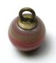 Antique Glass Ball Waistcoat Button Pink Mocha & Gold Sparkle Swirl Design Buttons photo 1