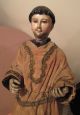 Antique 1700s Handmade Carved Wood Religious Saint Santos Friar Statue Sculpture Carved Figures photo 5
