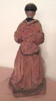 Antique 1700s Handmade Carved Wood Religious Saint Santos Friar Statue Sculpture Carved Figures photo 7