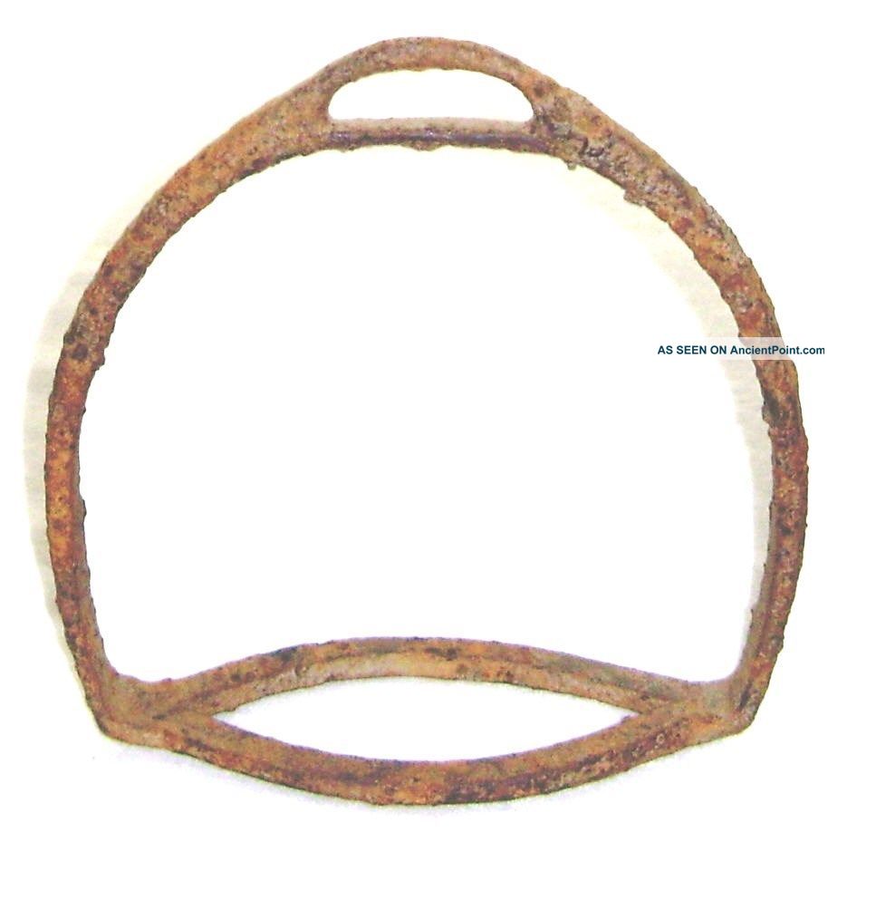 Antique 19th C.  Cast Iron Horse Saddle Stirrup Primitive Dug Relic Primitives photo