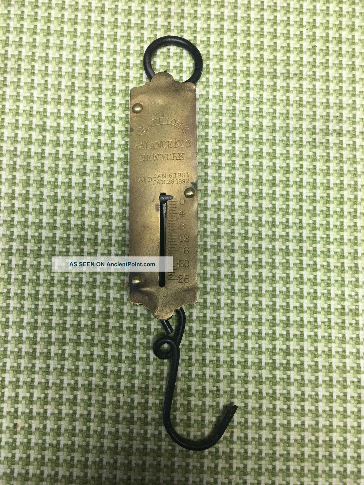 Antique Chatillon ' S Balance No.  2 Hanging Scale Scales photo