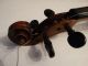 Antique Stradivarius Violin W/wood Coffin Case As Found 1723 String photo 10