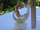 Estate Gold - Tone Deco Dancer On A White Pearl Base Figurine Figurines photo 2