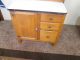 56745 Antique Oak Hoosier Kitchen Cabinet Chest Rare Size 1900-1950 photo 2