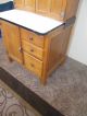 56745 Antique Oak Hoosier Kitchen Cabinet Chest Rare Size 1900-1950 photo 3