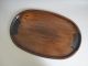 Japanese Wooden Tea Tray W/sign/ Sencha - Bon/ Tasteful Carving Work/ Oval/ 2583 Other Japanese Antiques photo 1