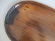 Japanese Wooden Tea Tray W/sign/ Sencha - Bon/ Tasteful Carving Work/ Oval/ 2583 Other Japanese Antiques photo 2