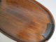 Japanese Wooden Tea Tray W/sign/ Sencha - Bon/ Tasteful Carving Work/ Oval/ 2583 Other Japanese Antiques photo 3