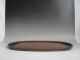 Japanese Wooden Tea Tray W/sign/ Sencha - Bon/ Tasteful Carving Work/ Oval/ 2583 Other Japanese Antiques photo 4