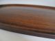 Japanese Wooden Tea Tray W/sign/ Sencha - Bon/ Tasteful Carving Work/ Oval/ 2583 Other Japanese Antiques photo 5