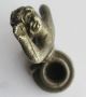 Silver ? Small Boy Candle Holder Solid Metal Looks Roman/italian British photo 1