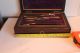 Antique Rosewood Veneered Faber Engineers Instrument Box With Ebony Edging Other Antique Science Equip photo 5