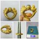 23k Gold Wonderful Old Roman Ring With Ancient Sapphire Gem Roman photo 2