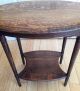 Antique Tiger Oak Oval One Shelf Table W/spndle Type Legs 1900-1950 photo 3