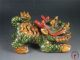 A Antique Old Chinese Export Famille Rose Porcelain Foo Dogs Statue Lion Foo Dogs photo 2