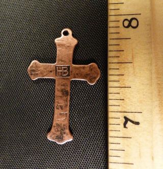 Hudson ' S Bay Company Copper Cross Small Dangle Earring Hb 1840 photo
