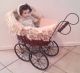 Vintage Big Victorian Ornate Wicker Baby Doll Stroller Carriage Buggy Doll Pram Baby Carriages & Buggies photo 1